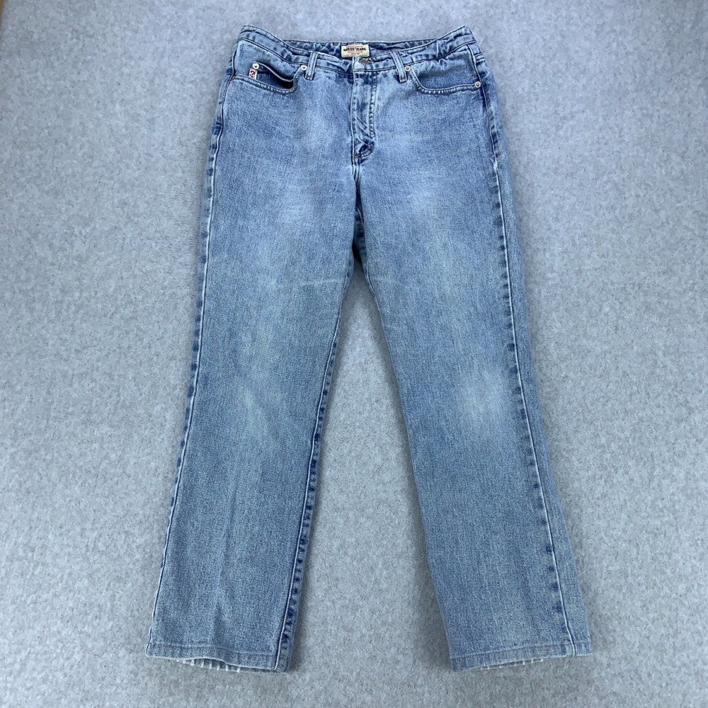 Guess Jeans Straight Leg Women 30 Light Wash Vintage Distressed 1060LG